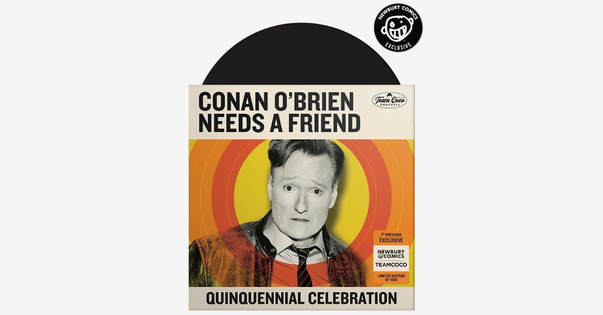 qconan obrien needs a friend quinquennial celebration exclusive color vinyl lp x